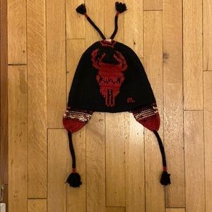 Ralph Lauren Polo Wool Ear flap hat with tassels